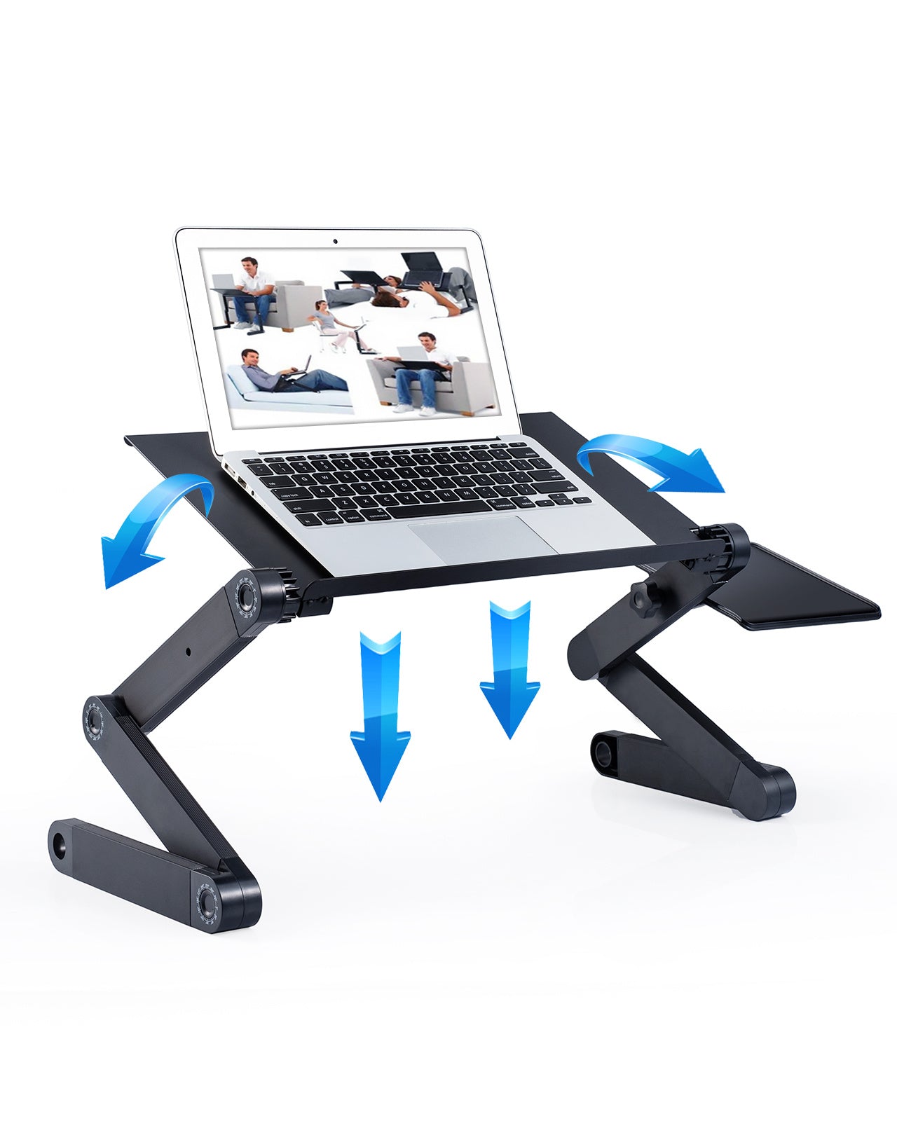 RAINBEAN Laptop Desk with 2 CPU Cooling USB Fans