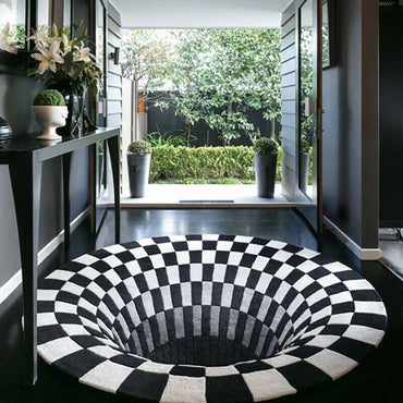 IllusionGlide™ | 3D Vortex Anti-Slip Illusion Rug