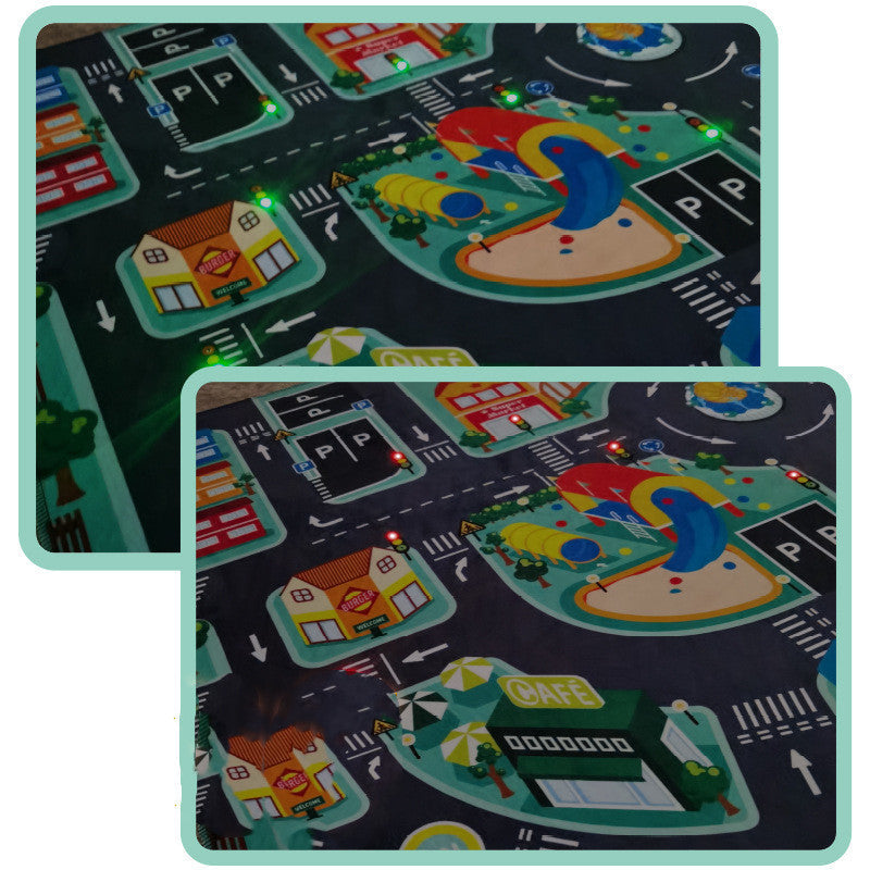 PlayGlow™ | LED Lighted Road Rugs for Kids' Play