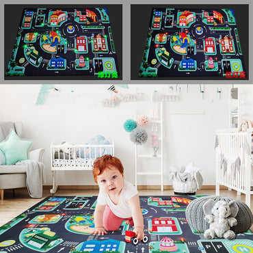 PlayGlow™ | LED Lighted Road Rugs for Kids' Play