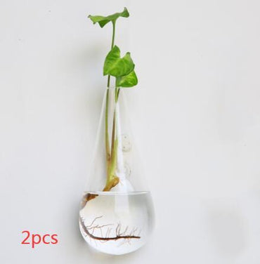 Fashion Wall Hanging Glass Flower Vase