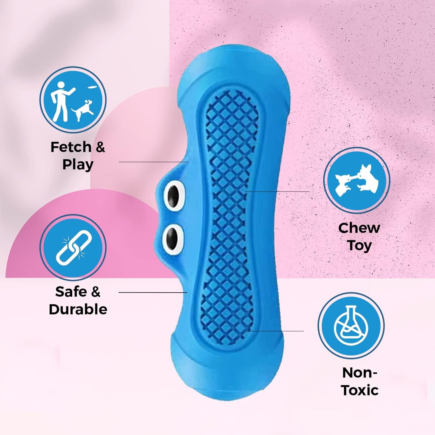 Rubber Monster Squeaky Dog Toy