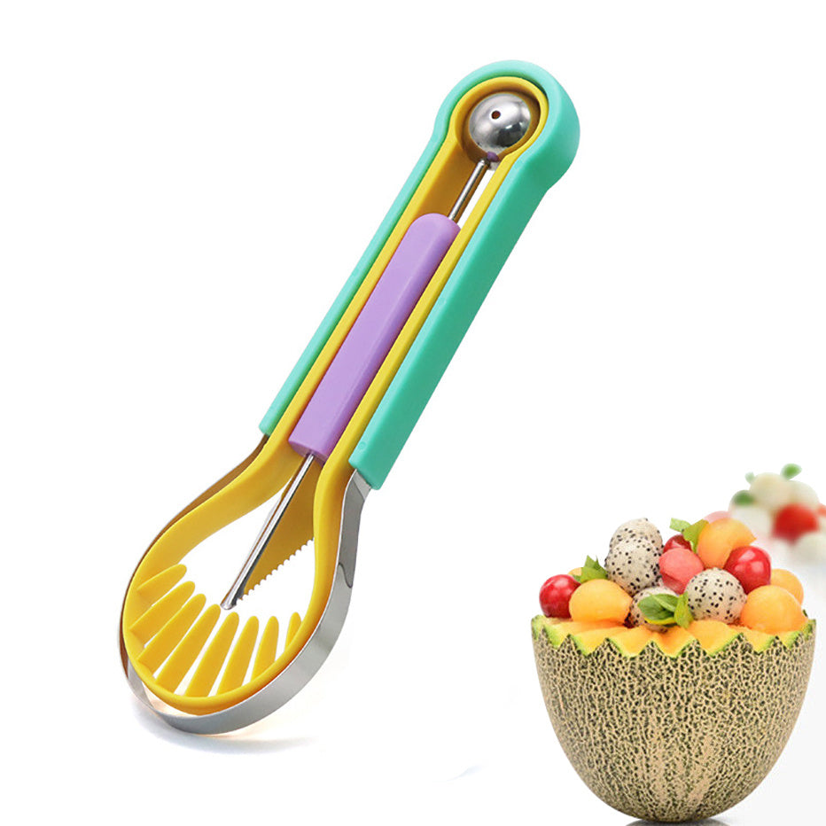 3-in-1 Fruit Digger Fruit Carving Knife Set