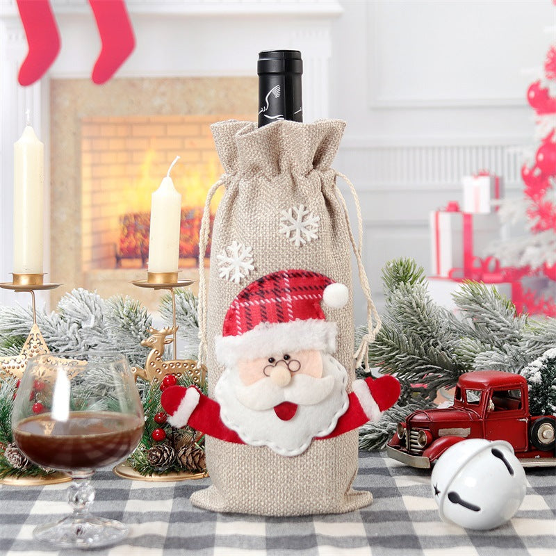 FestiveWrap™ | Christmas Bottle Cover Holiday Decorations