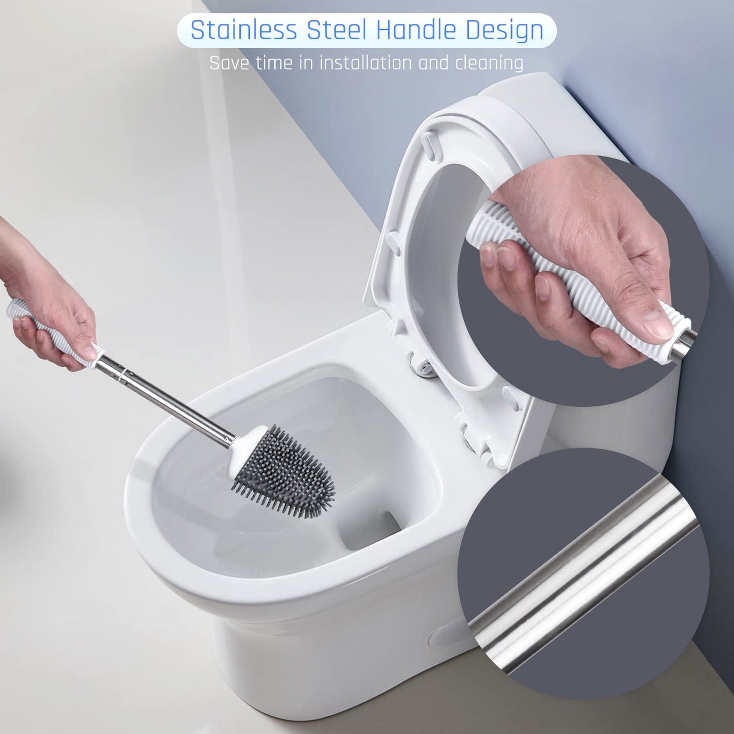 Sellemer Toilet Brush and Holder Set