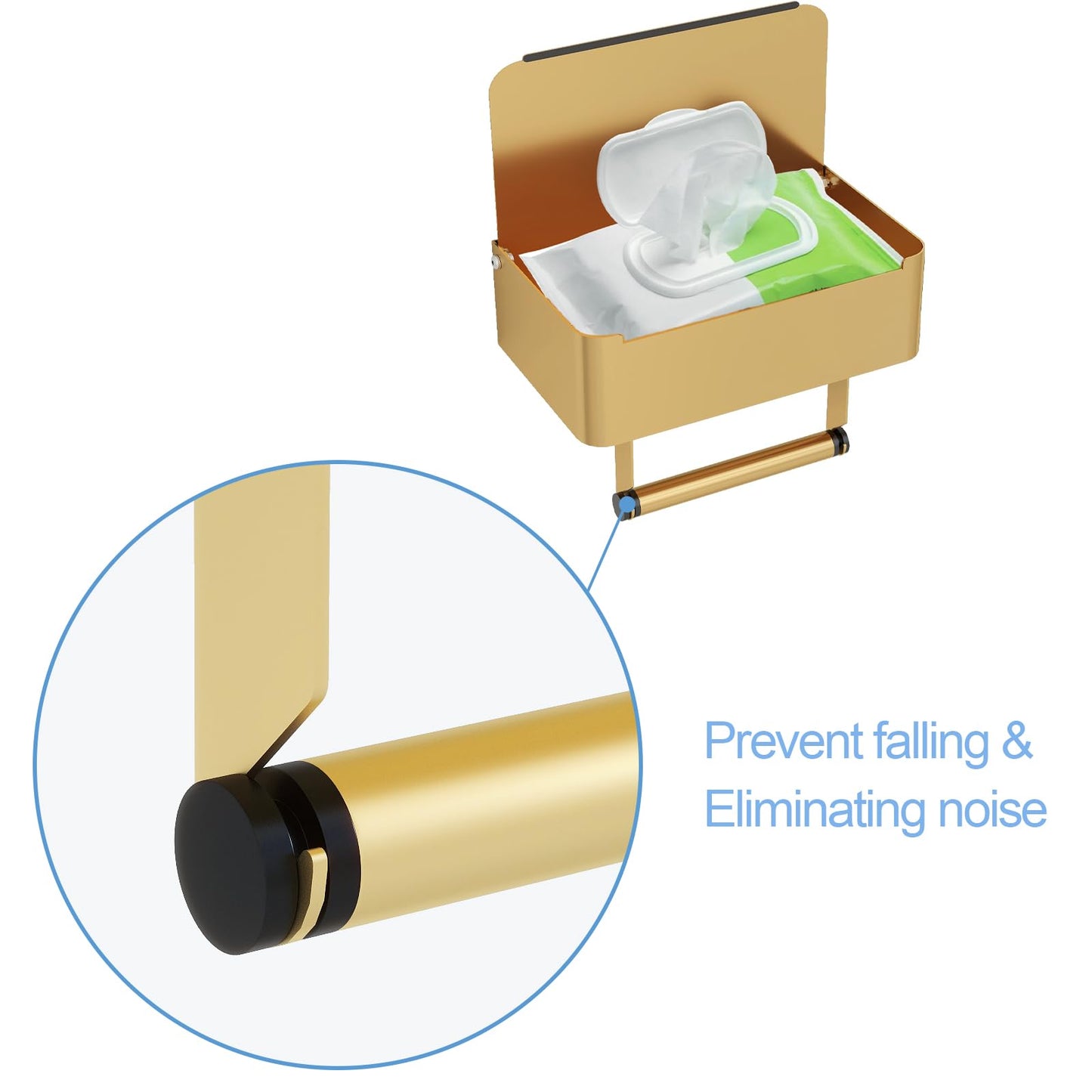 JUYSON Toilet Paper Holder with Shelf