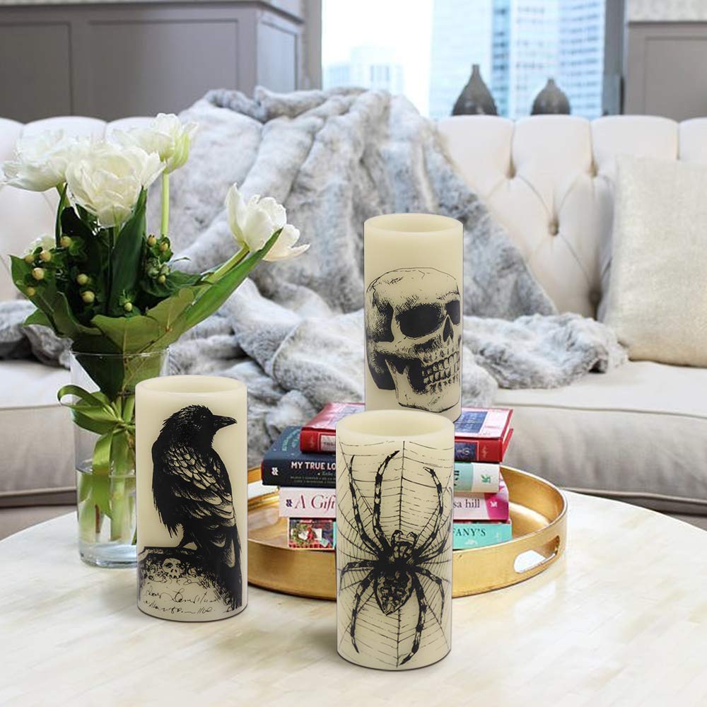 Eldnacele Halloween Flameless LED Candles