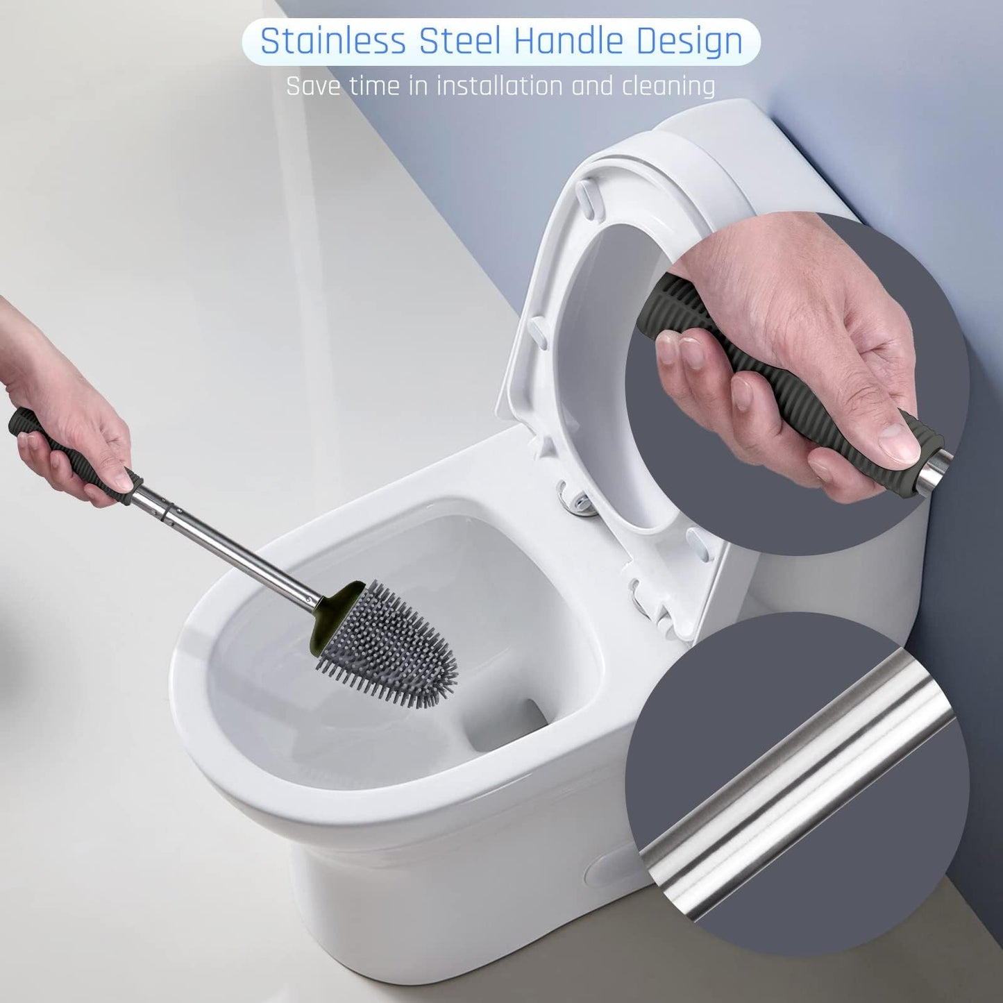 Sellemer Toilet Brush and Holder Set
