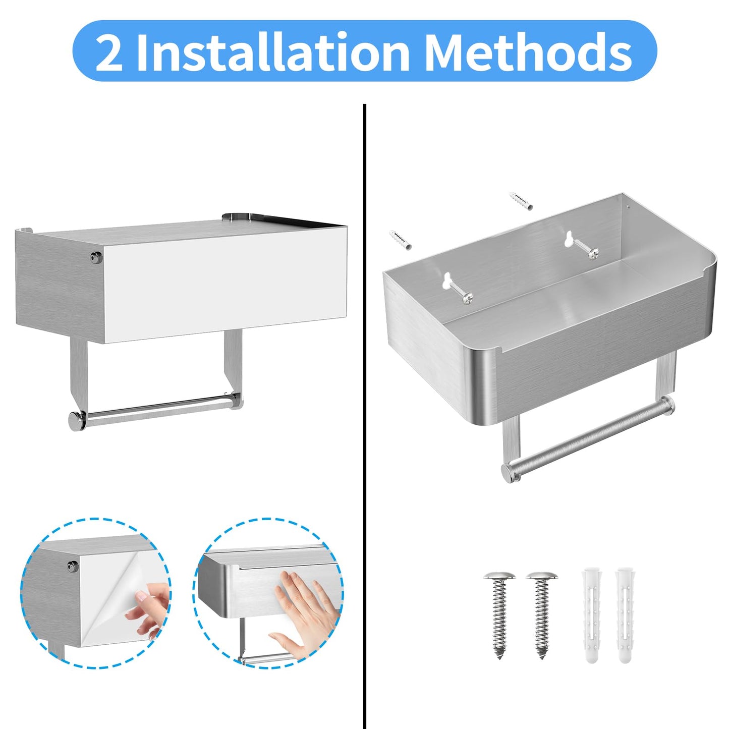 JUYSON Toilet Paper Holder with Shelf
