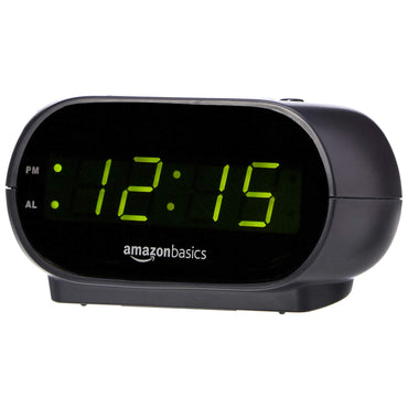 Digital Oval Alarm Clock With LED Display