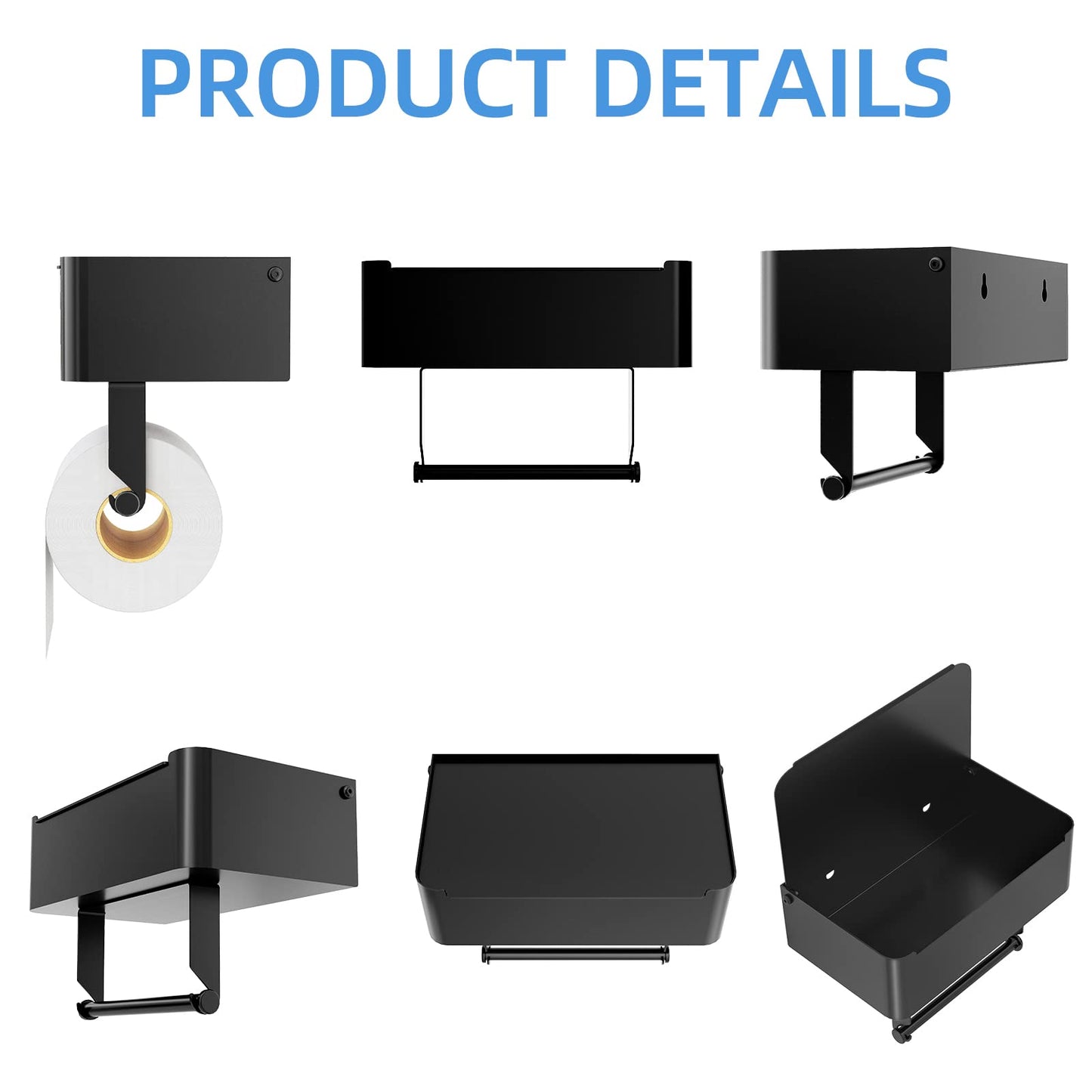 JUYSON Toilet Paper Holder with Shelf