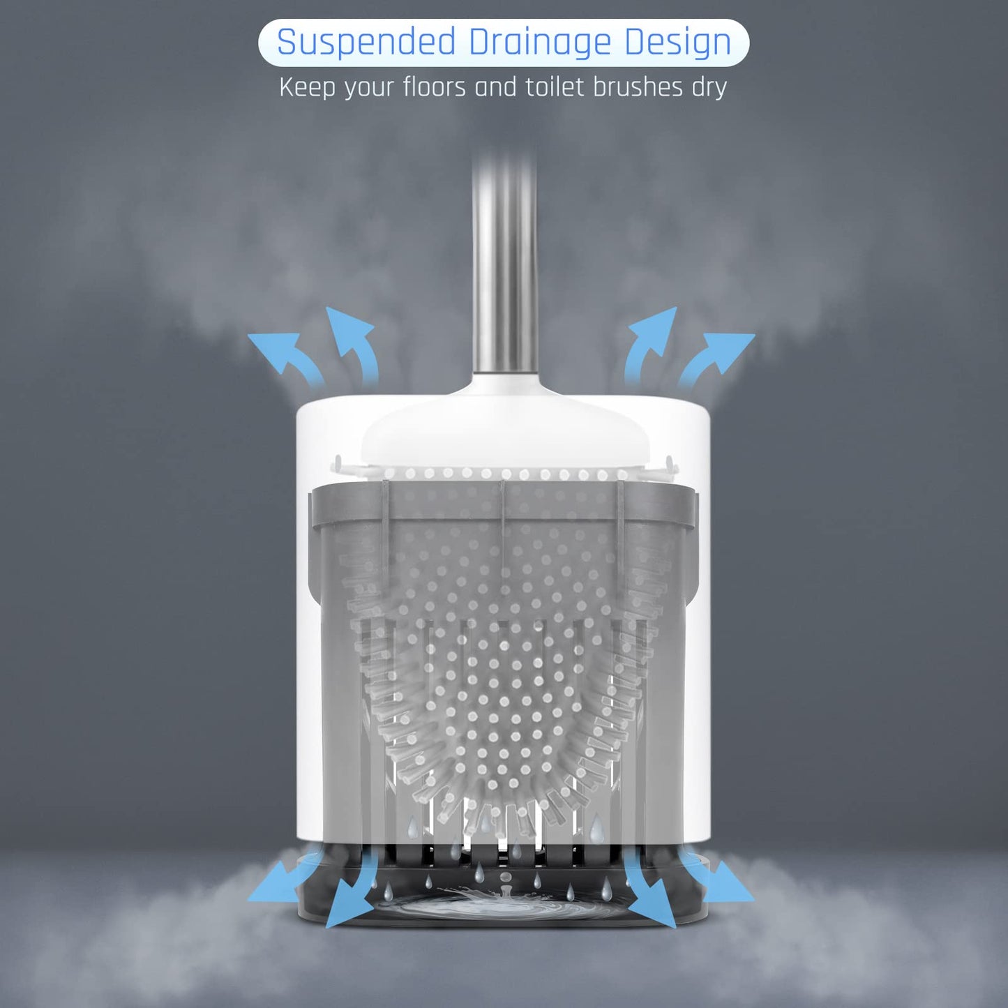 Sellemer Toilet Brush and Holder Set