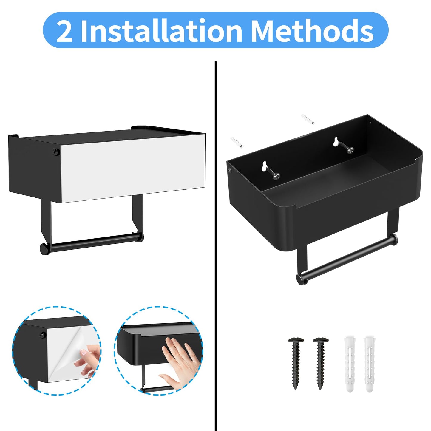 JUYSON Toilet Paper Holder with Shelf
