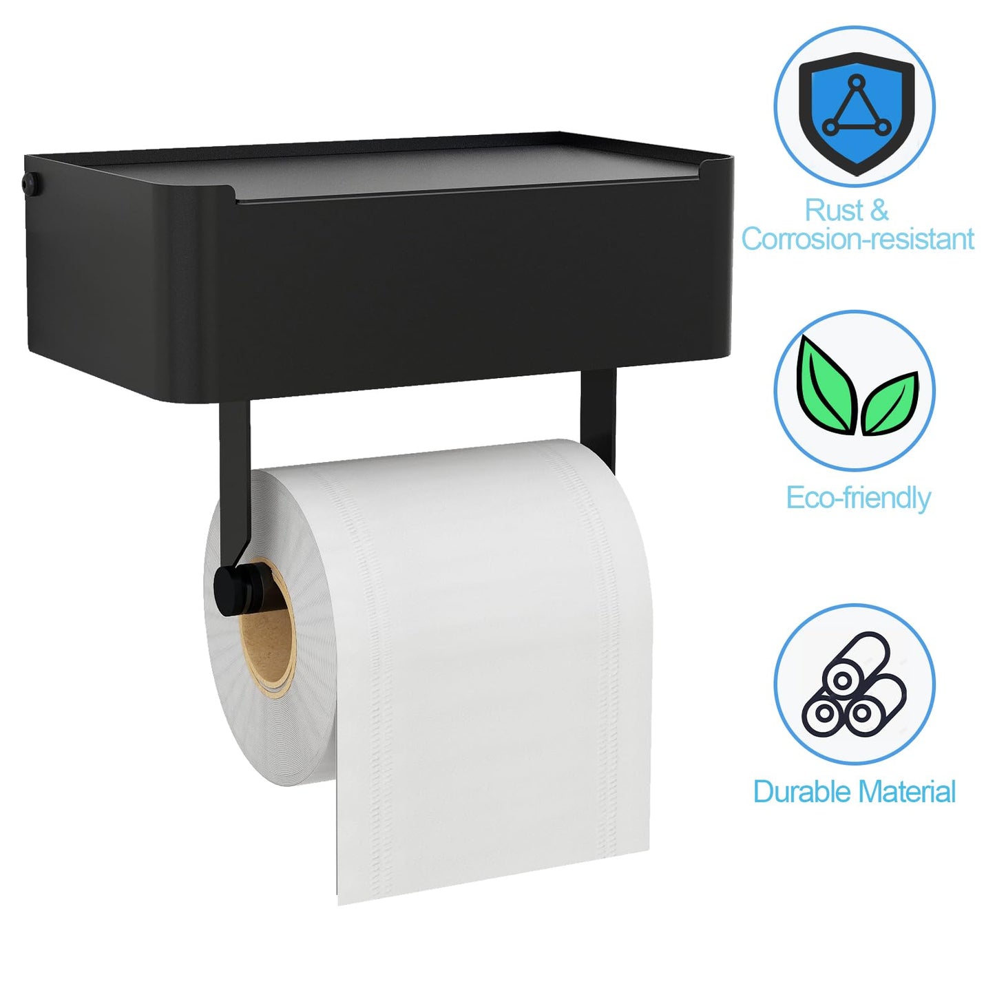 JUYSON Toilet Paper Holder with Shelf