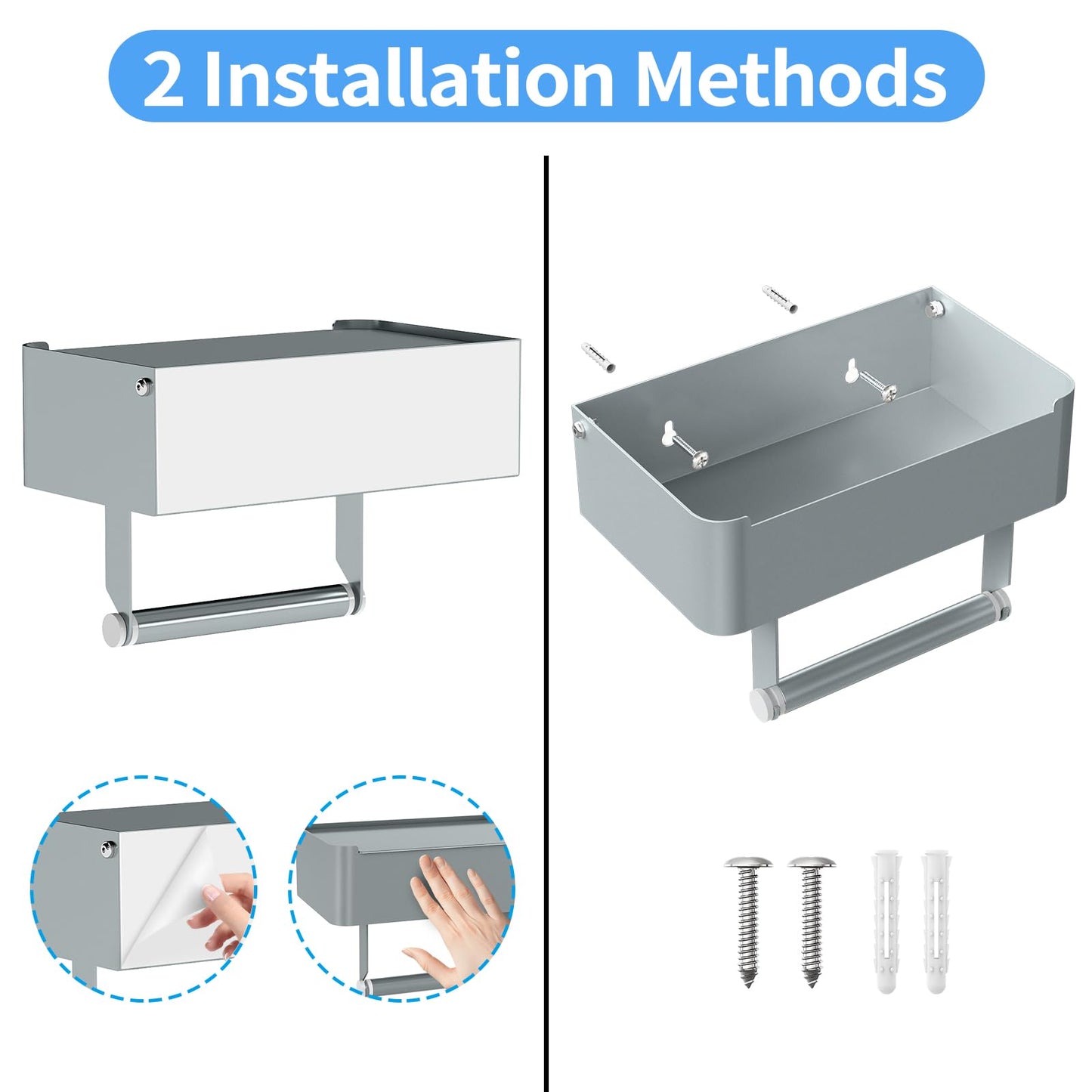 JUYSON Toilet Paper Holder with Shelf