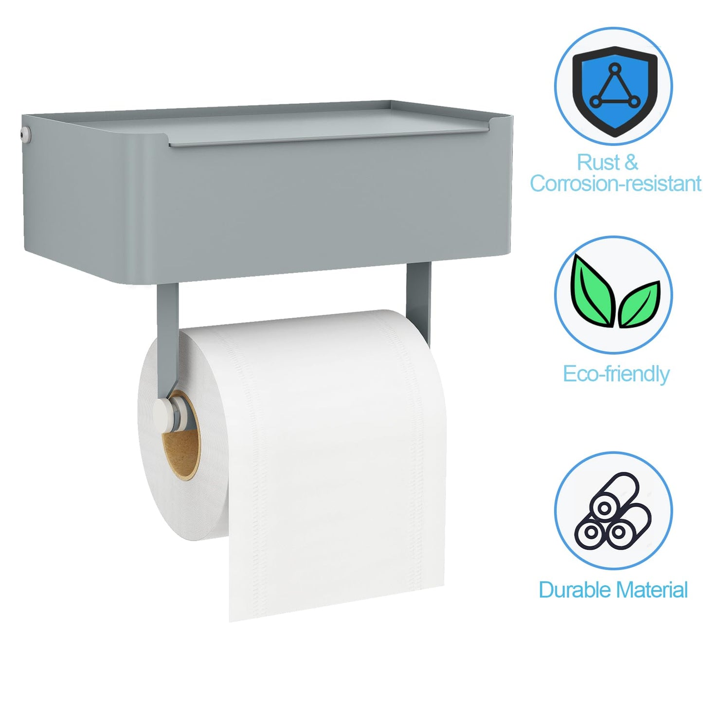 JUYSON Toilet Paper Holder with Shelf