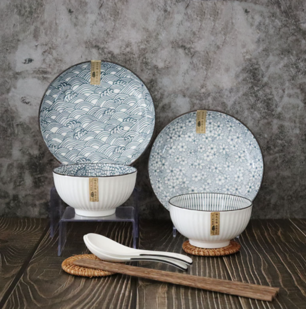 NipponWare™ | Ceramic Japanese Tableware Set
