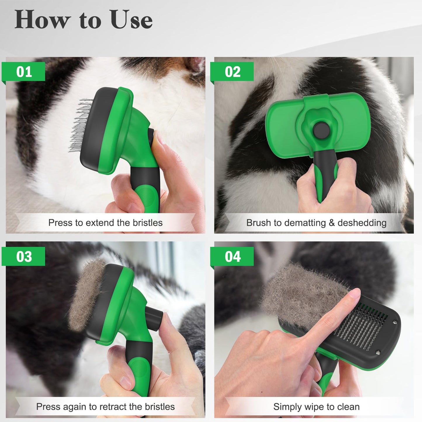 Swihauk Self Cleaning Slicker Brush