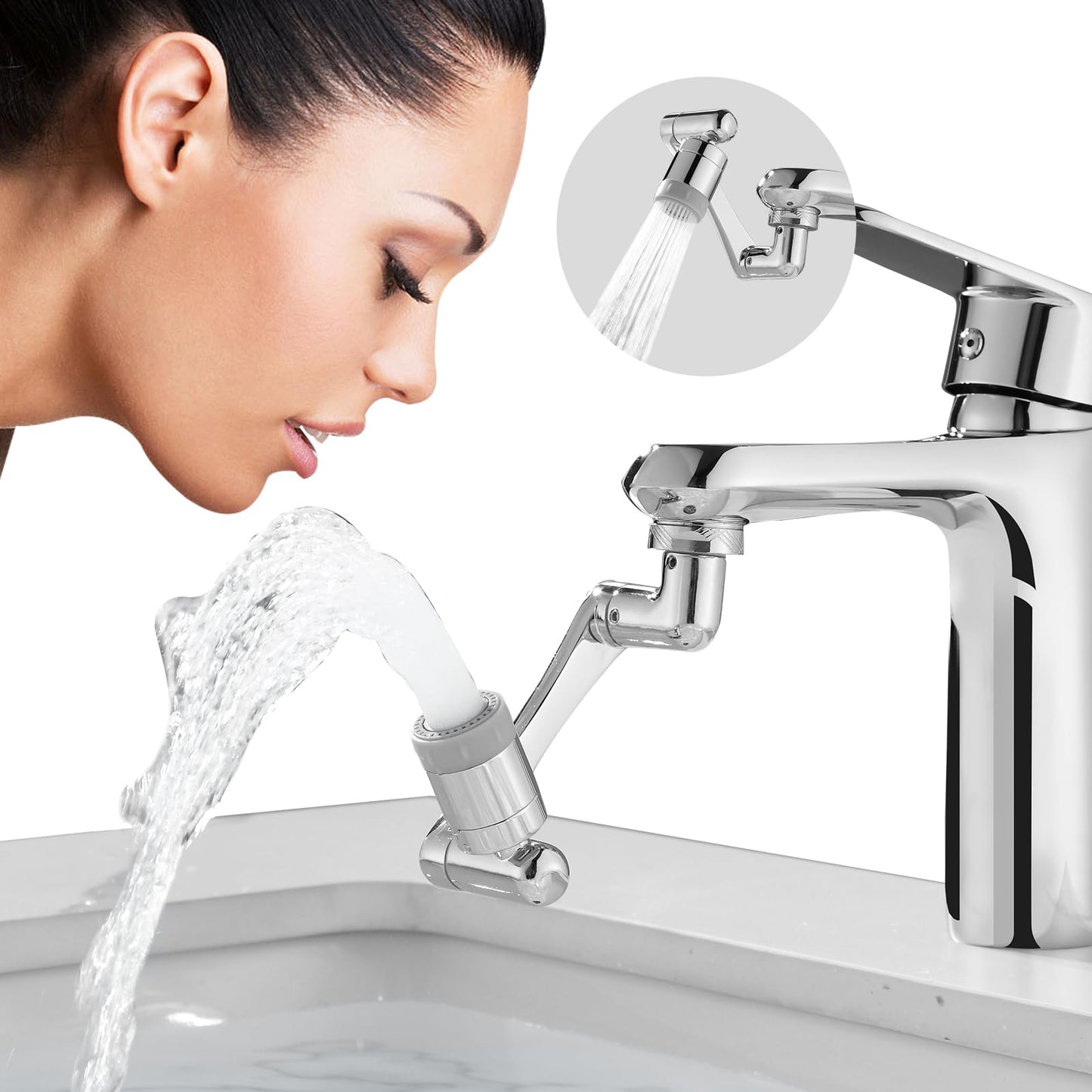 CECEFIN 1080° Swivel Faucet-Extender Sink-Aerator