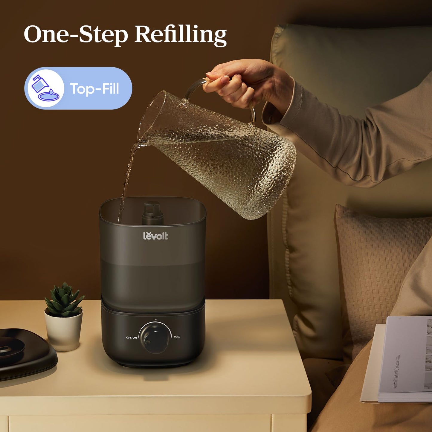 LEVOIT Classic 160 Top-Fill Ultrasonic Cool Mist Humidifier