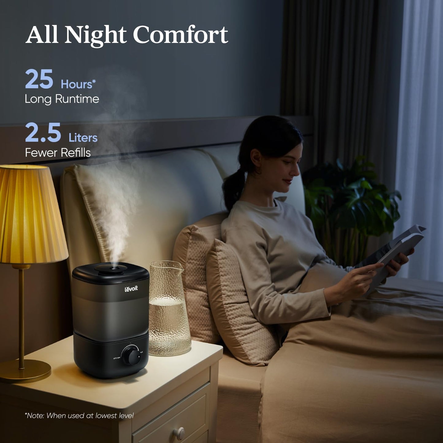 LEVOIT Classic 160 Top-Fill Ultrasonic Cool Mist Humidifier