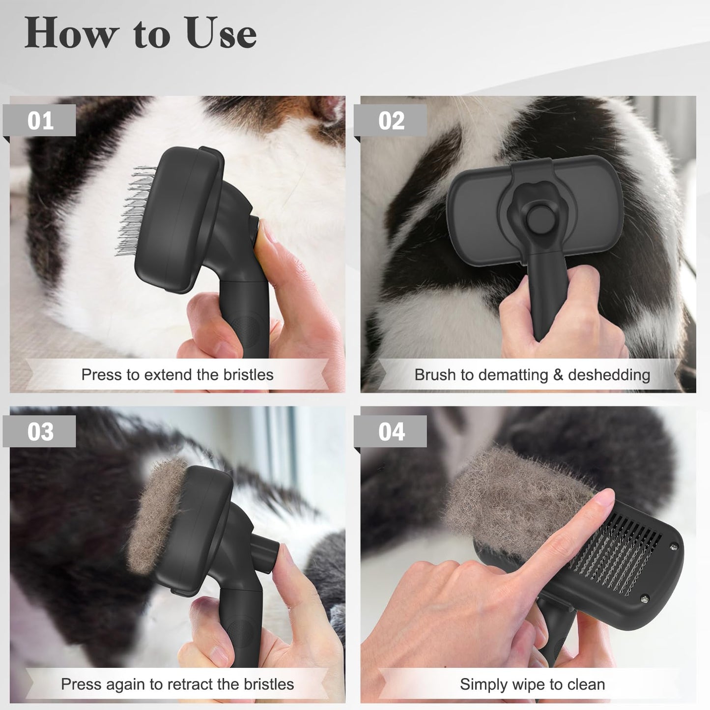 Swihauk Self Cleaning Slicker Brush