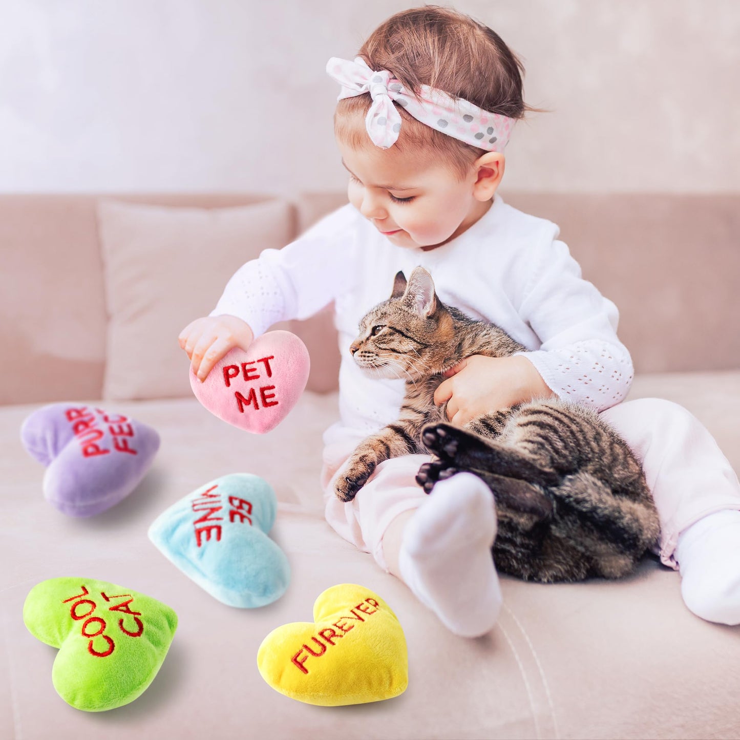 MALLMALL6 Halloween Catnip Toys – 5pcs Pumpkin Teething Set for Kittens & Cats