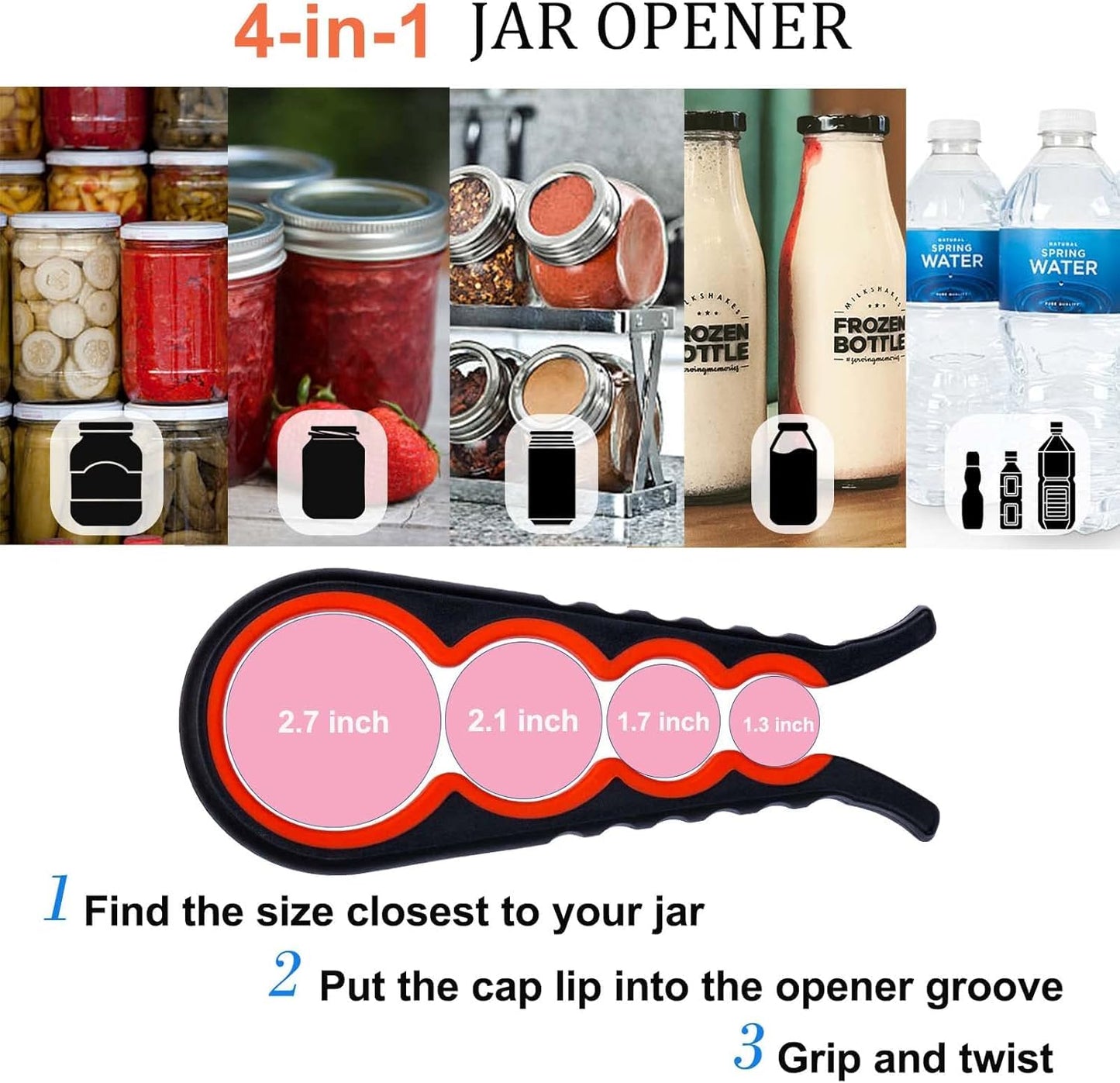 Bloss Anti-skid Jar Opener Jar Lid Remover