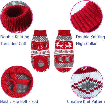 Vehomy Pet Winter Knitwear Sweater for Dogs and Cats
