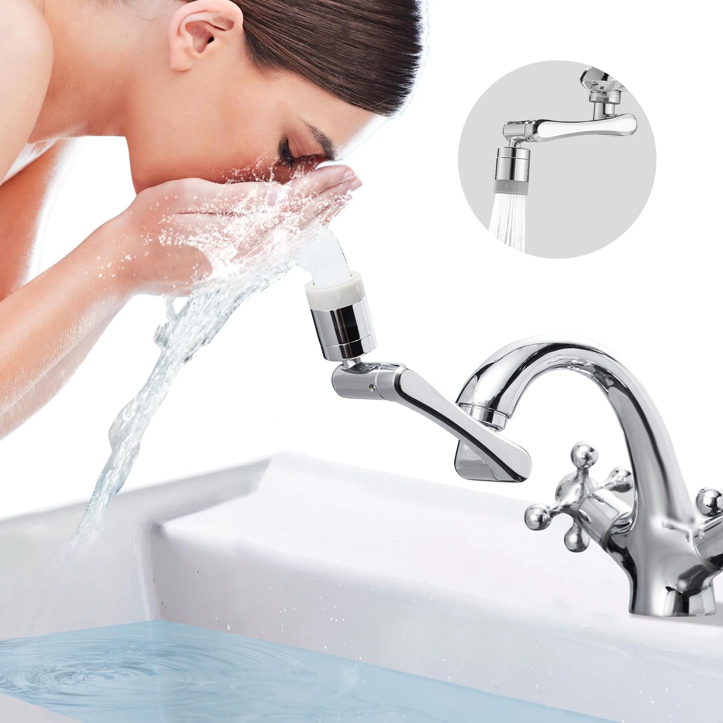 CECEFIN 1080° Swivel Faucet-Extender Sink-Aerator