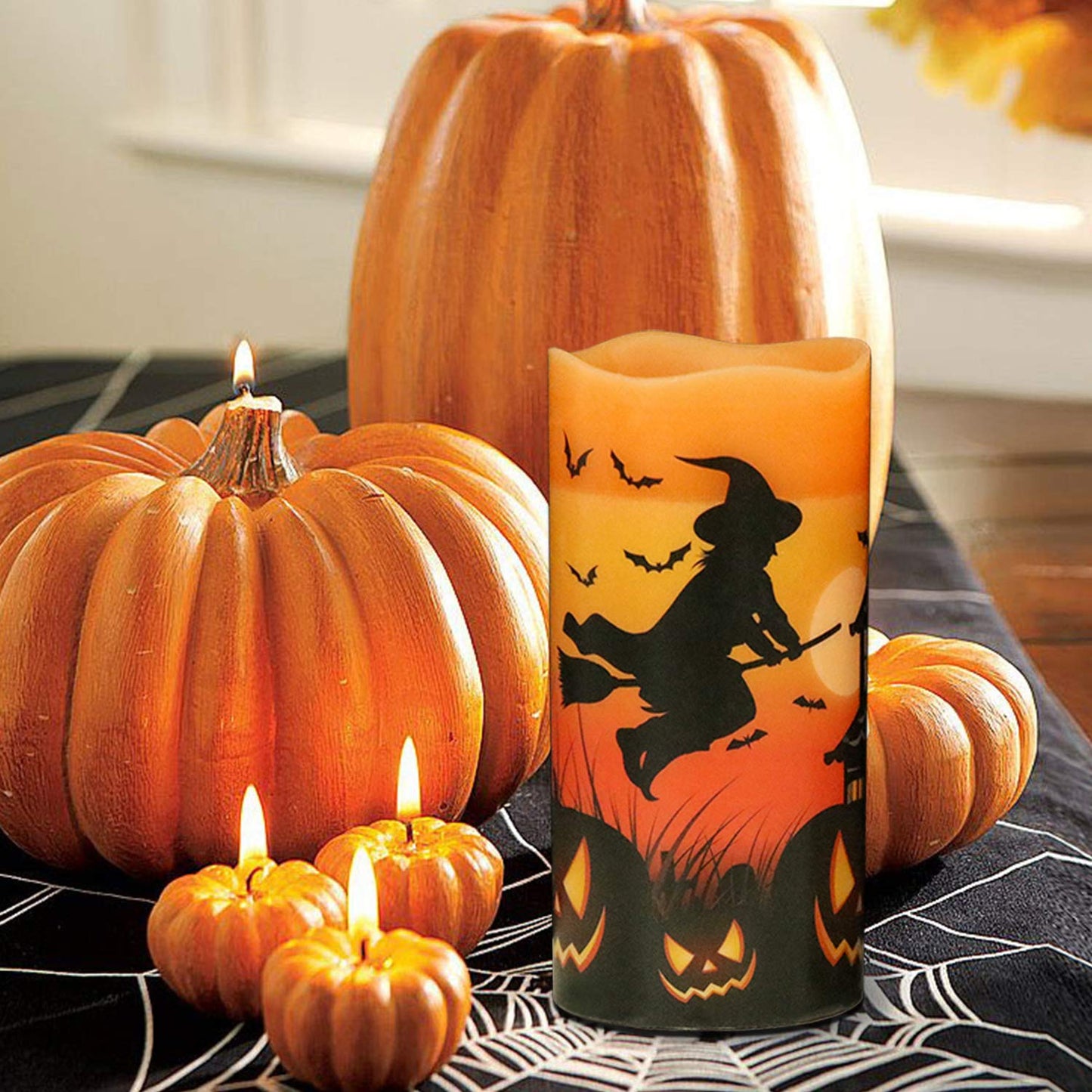 Eldnacele Halloween Flameless LED Candles