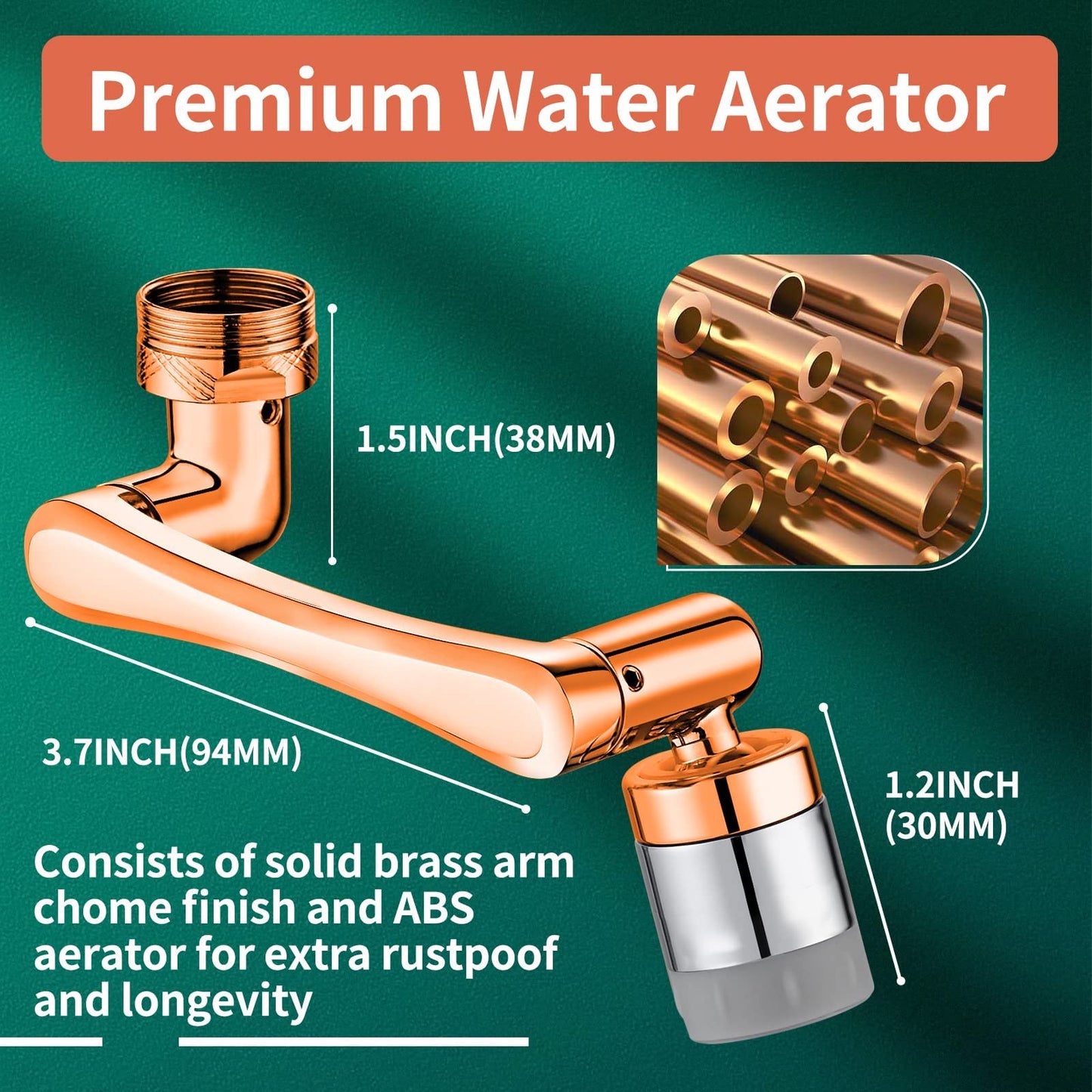 CECEFIN 1080° Swivel Faucet-Extender Sink-Aerator