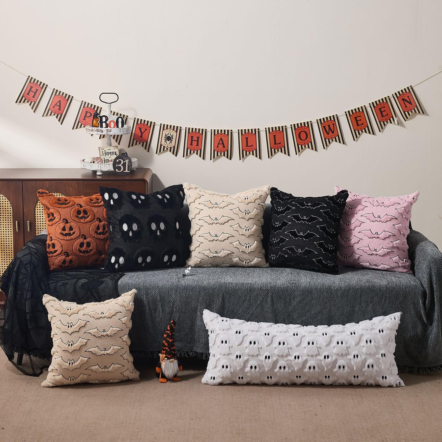DFXSZ Halloween Ghost Pillow Covers – Set of 2