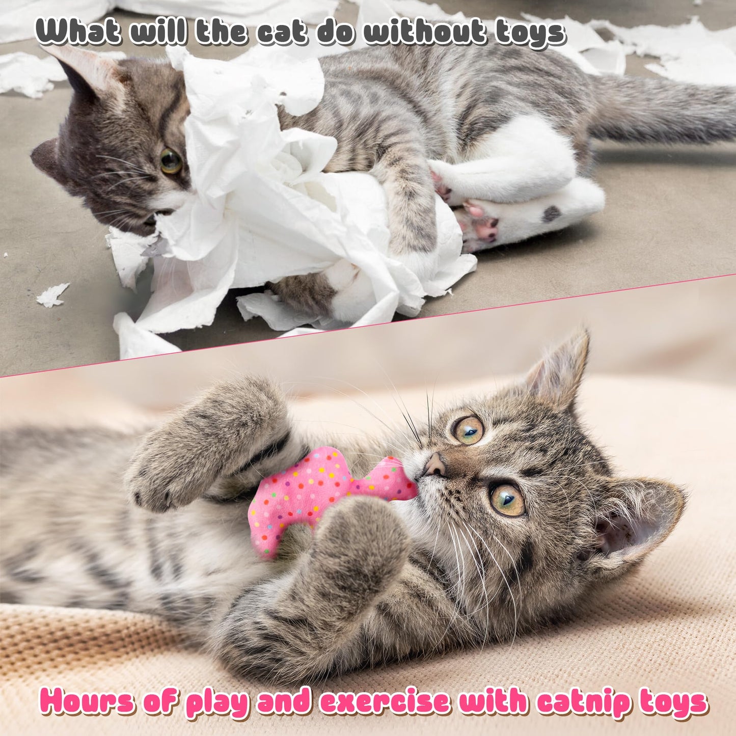 MALLMALL6 Halloween Catnip Toys – 5pcs Pumpkin Teething Set for Kittens & Cats