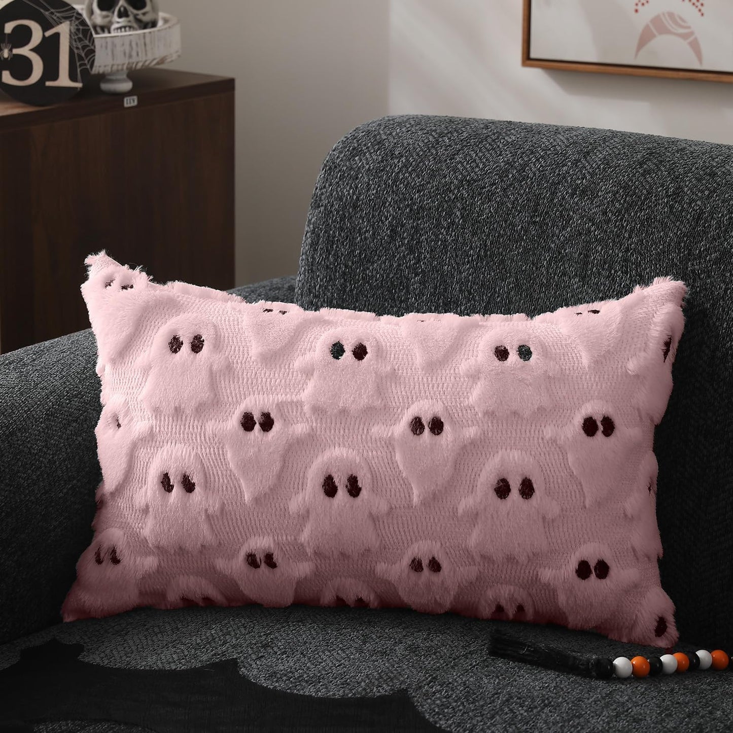 DFXSZ Halloween Ghost Pillow Covers – Set of 2
