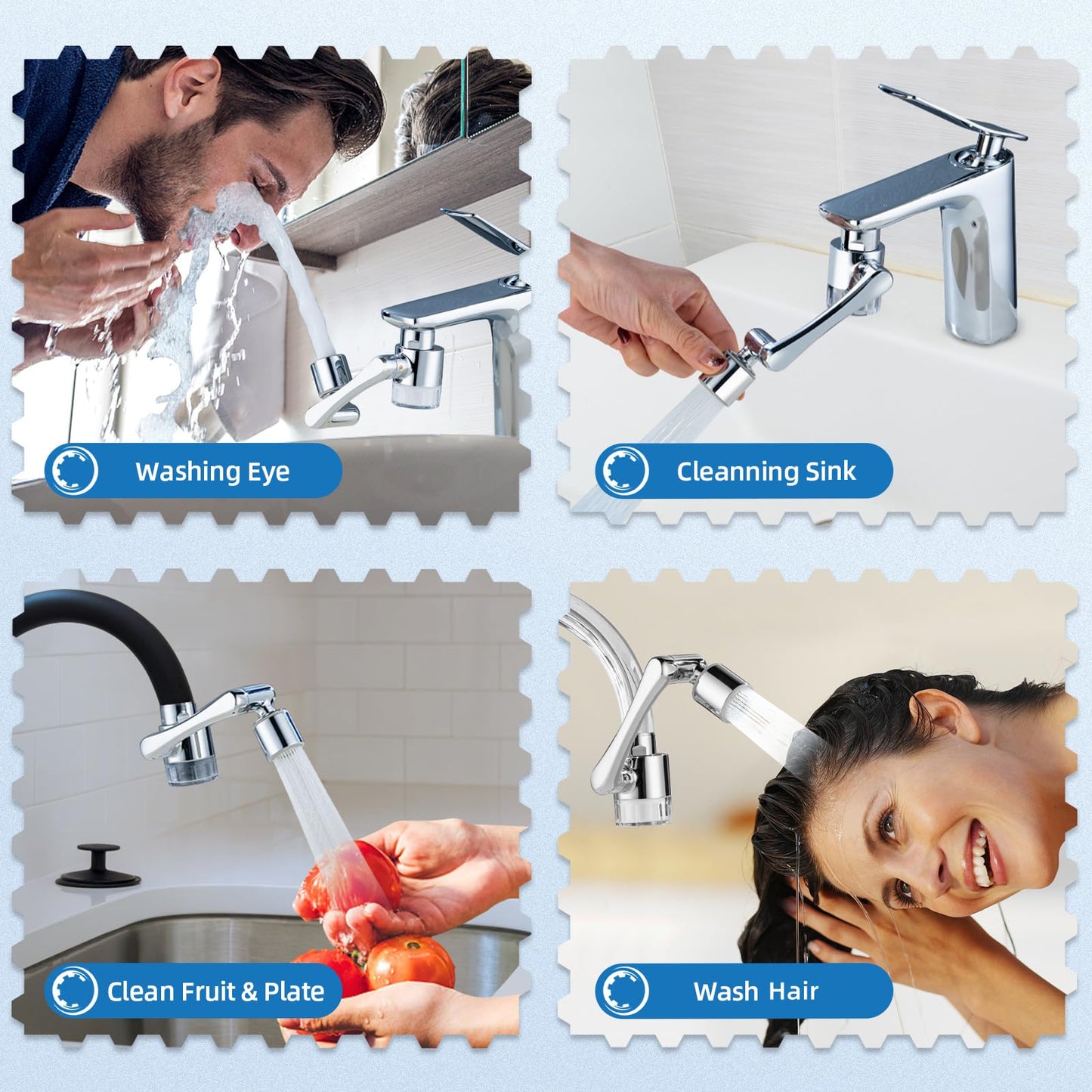 CECEFIN 1080° Swivel Faucet-Extender Sink-Aerator