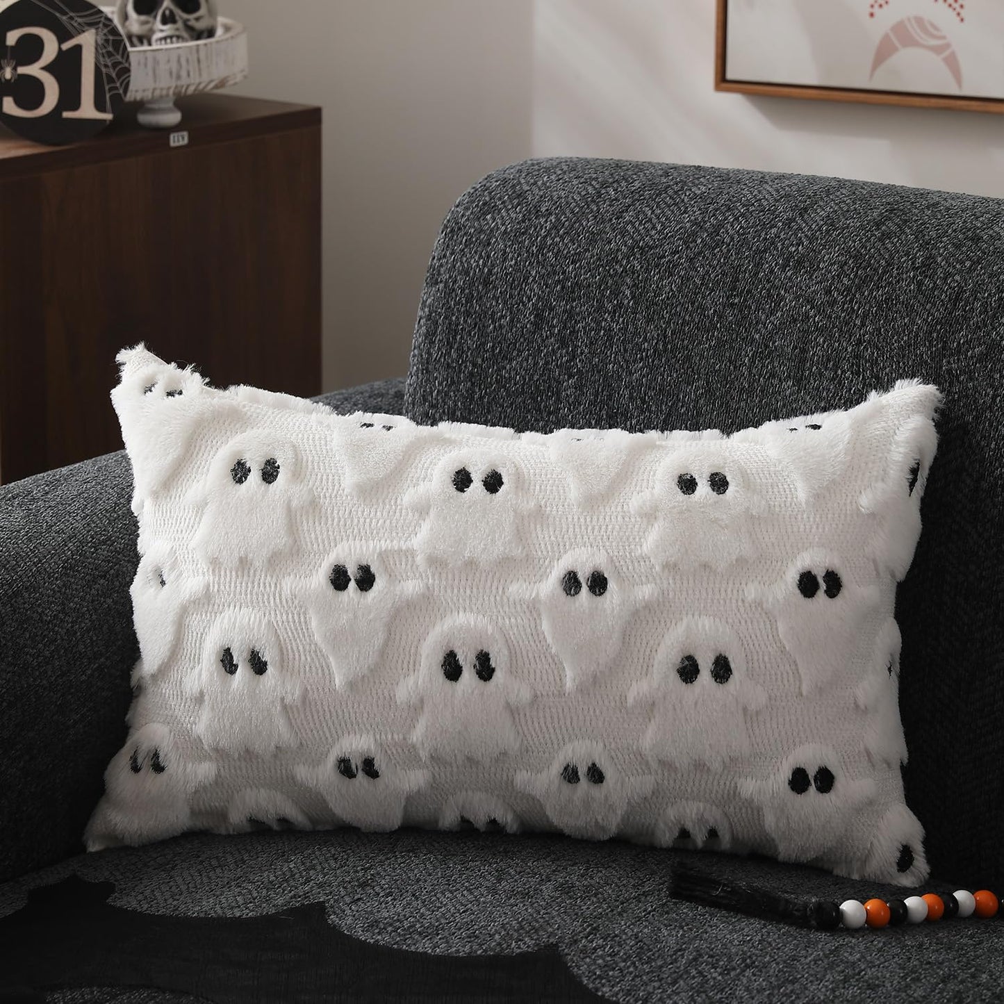 DFXSZ Halloween Ghost Pillow Covers – Set of 2