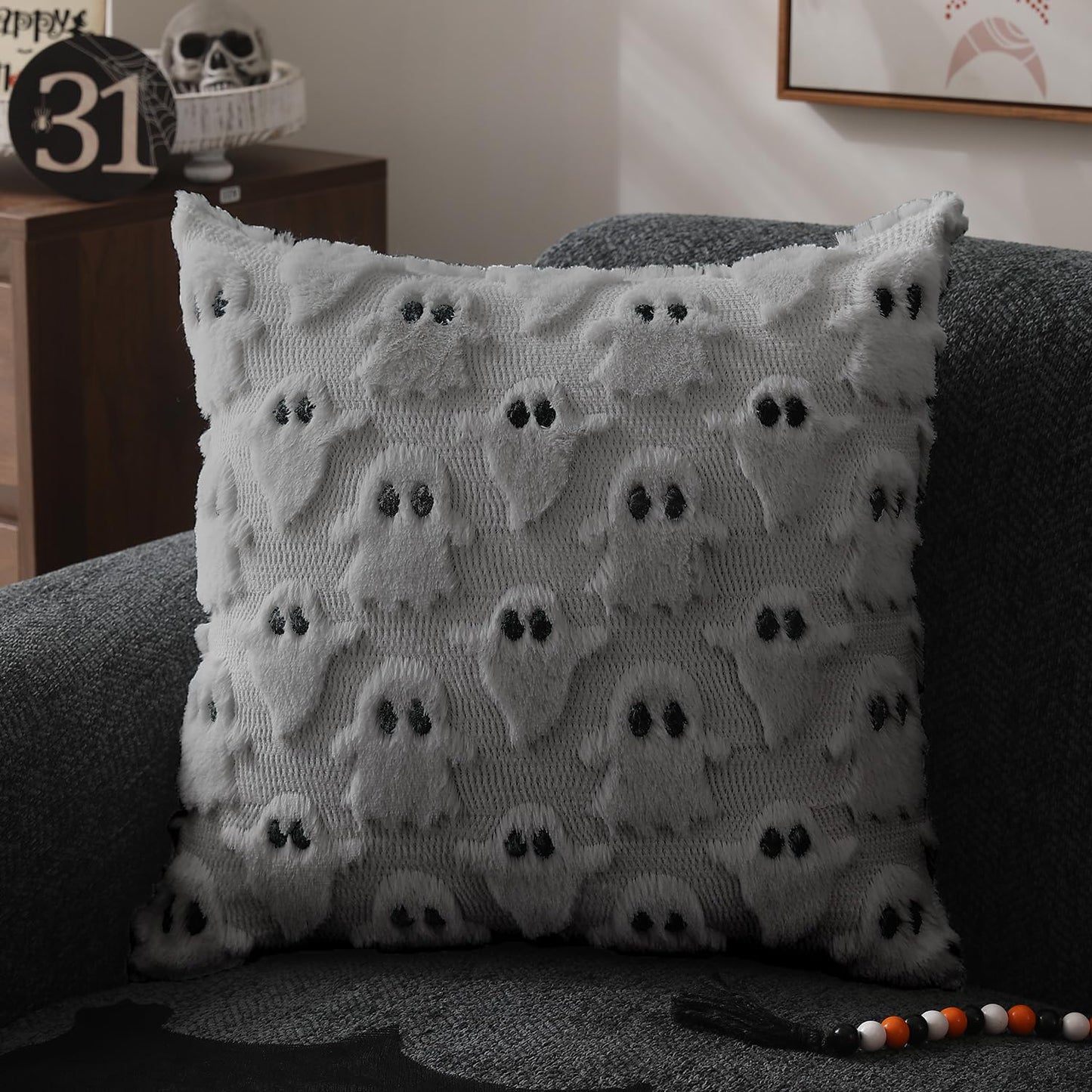 DFXSZ Halloween Ghost Pillow Covers – Set of 2