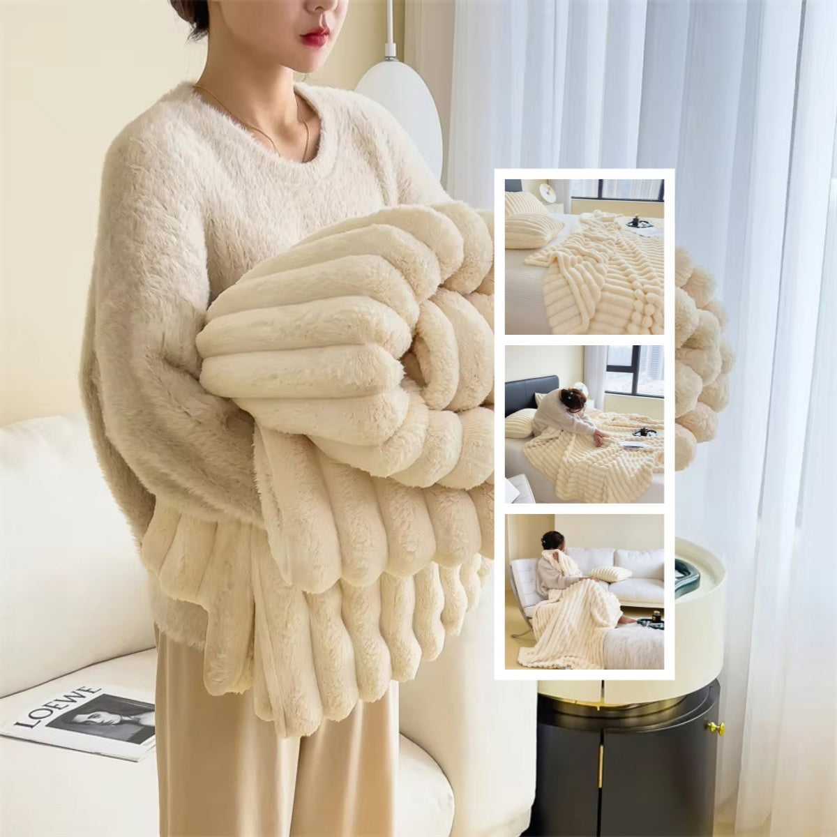 UltraPlush Luxe Fur Throw
