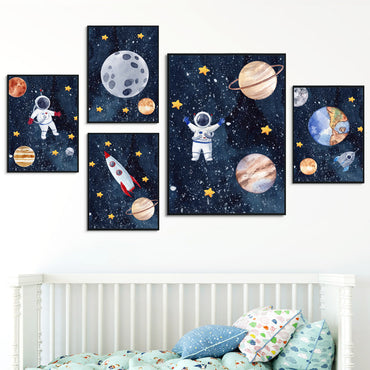 GalacticExplorer™ | Canvas Astronaut Wall Art Painting