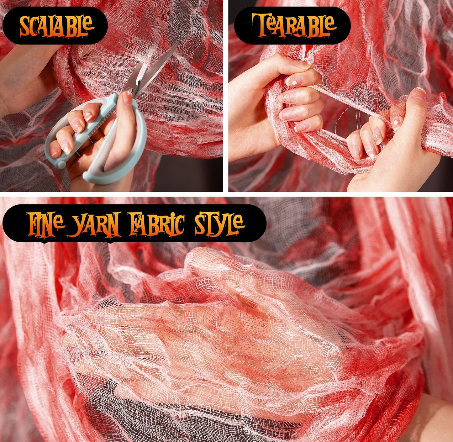 Halloween Creepy Cloth - Halloween Spooky Fabric Cloth