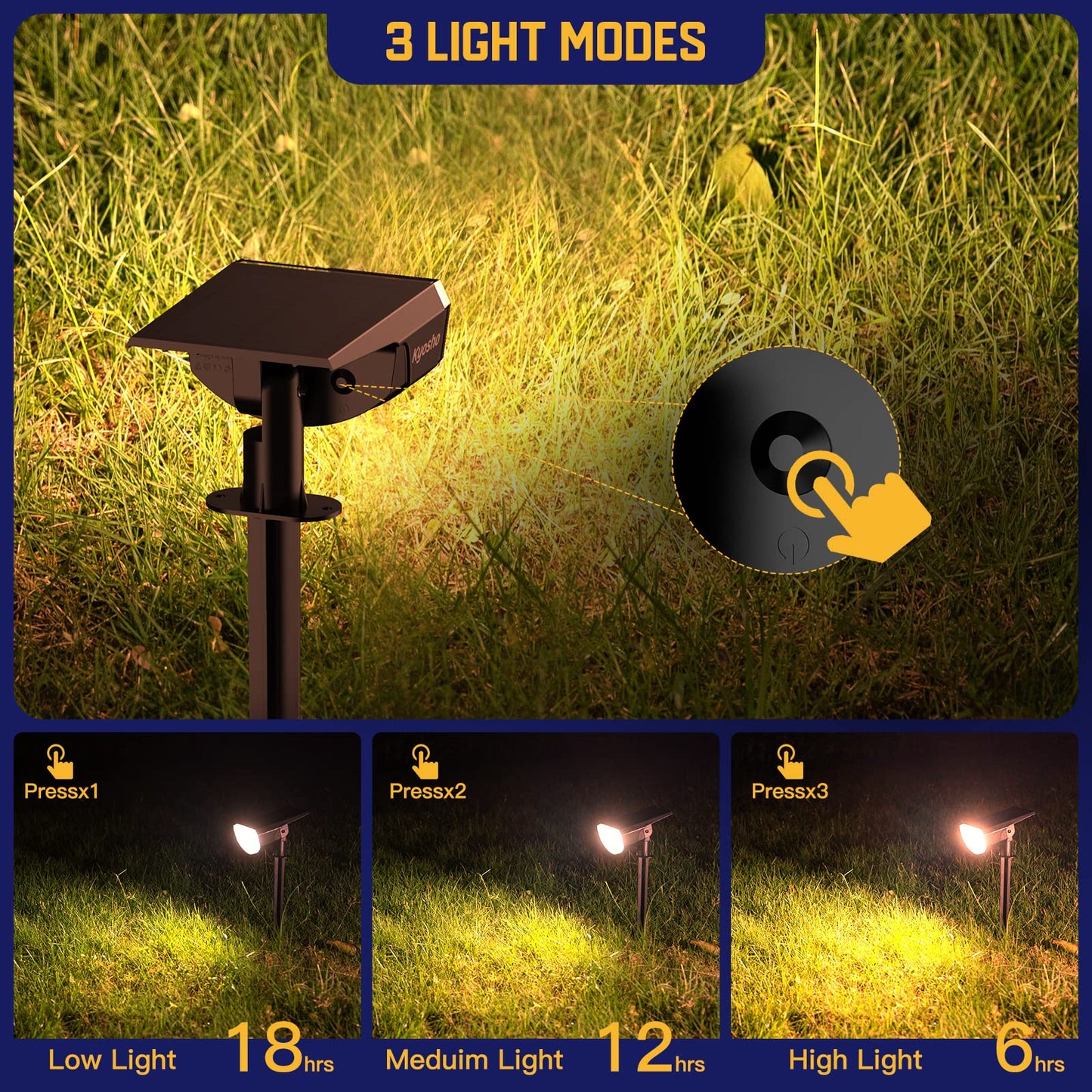 Kyosho Solar Color Spot Lights Outdoor