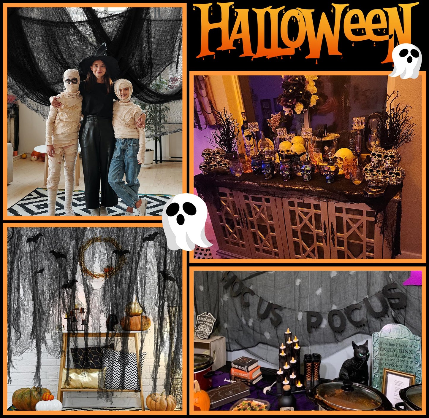 Halloween Creepy Cloth - Halloween Spooky Fabric Cloth