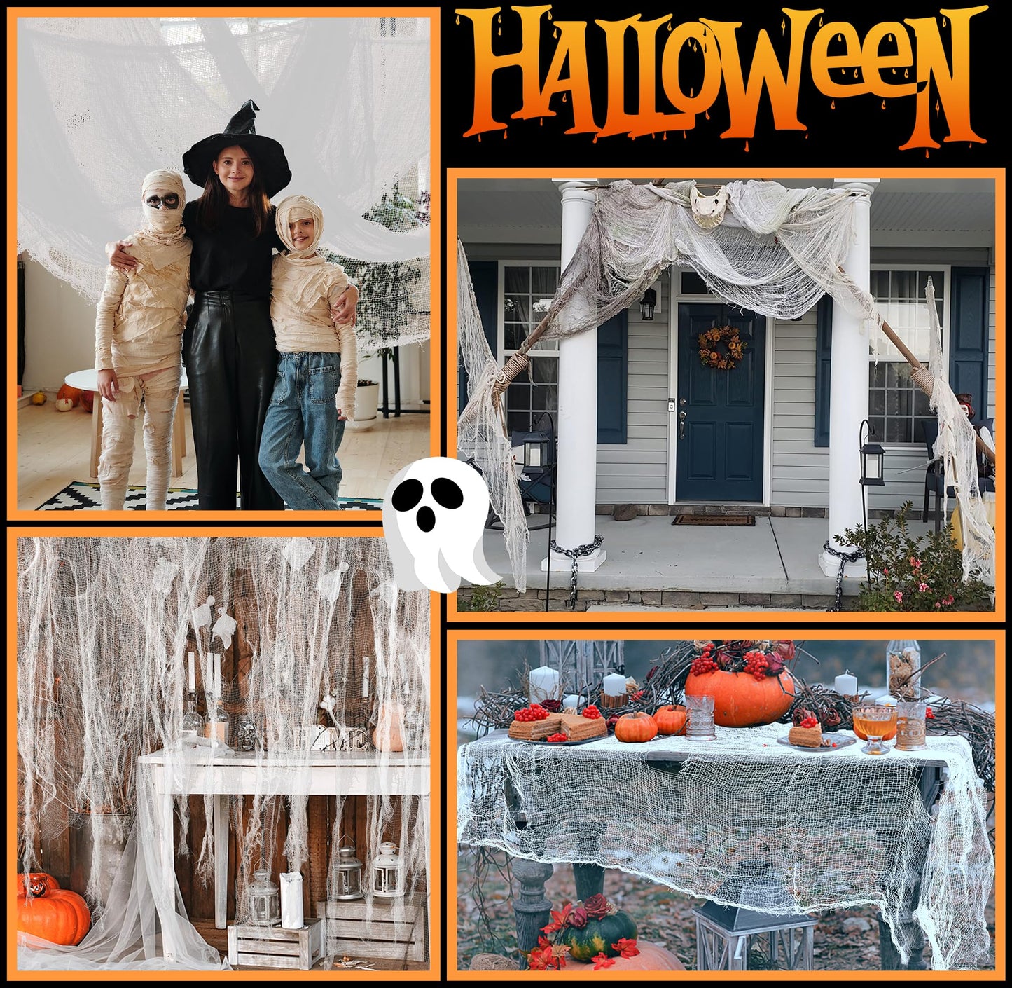 Halloween Creepy Cloth - Halloween Spooky Fabric Cloth