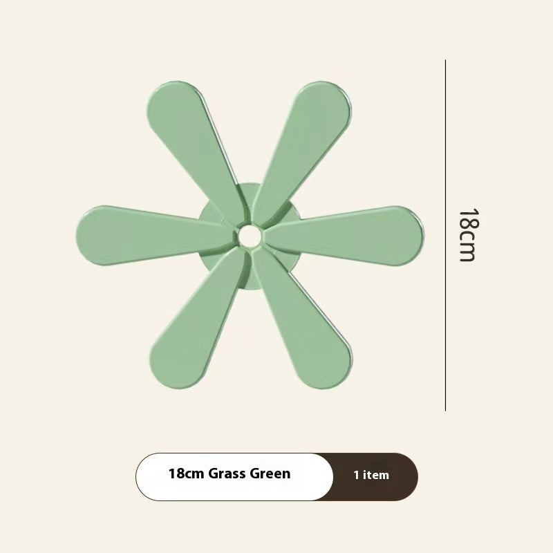 4pcs Silicone Mat Dishes Insulation Pad Tree Shape