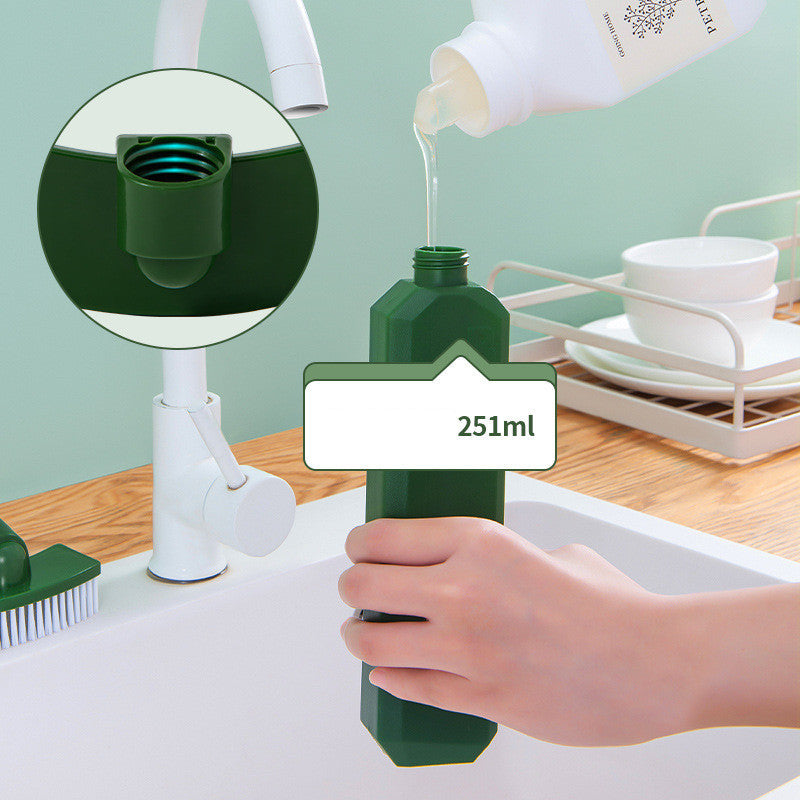 Multifunctional Liquid Kitchen Cleaning Bottle Brush