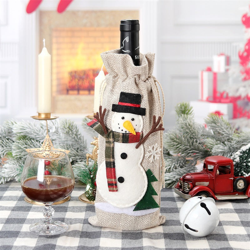 FestiveWrap™ | Christmas Bottle Cover Holiday Decorations