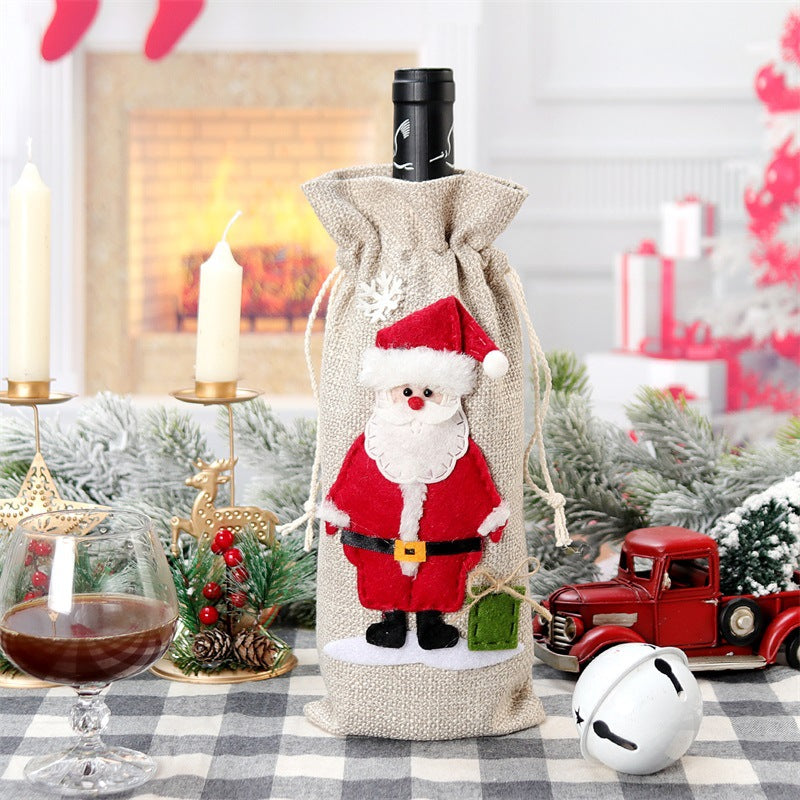 FestiveWrap™ | Christmas Bottle Cover Holiday Decorations