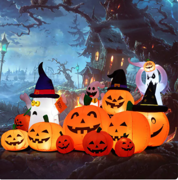 SpookyAir™ | Halloween Inflatable Ghost with Pumpkin