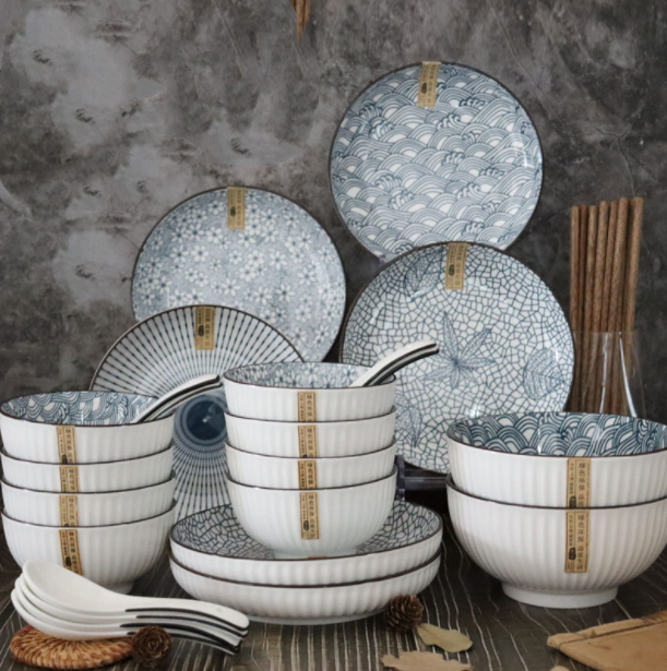 NipponWare™ | Ceramic Japanese Tableware Set